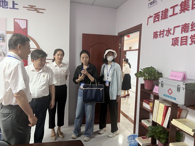 审查党建设施配备情形。。。。。卢丽君 摄（修图）.jpg